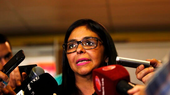  La canciller de Venezuela, Delcy Rodr&iacute;guez