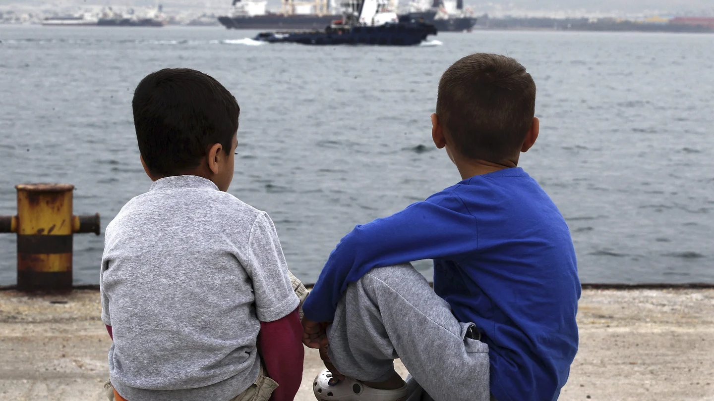 Niños refugiados Niños refugiados