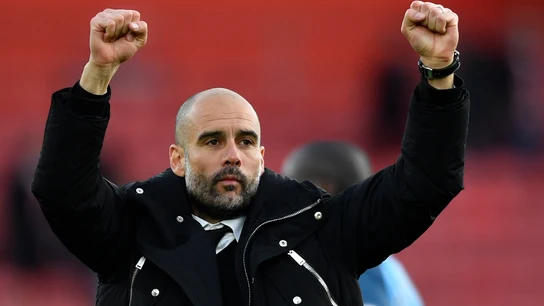 Pep Guardiola, durante un encuentro del Manchester City Pep Guardiola, durante un encuentro del Manchester City