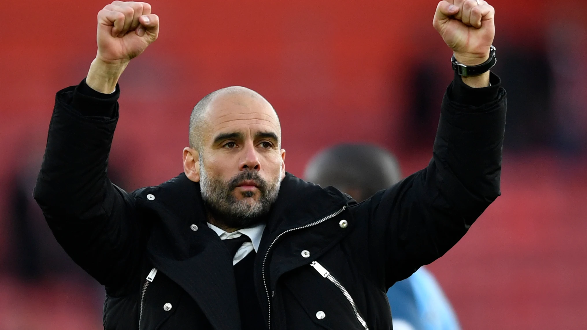 Pep Guardiola, durante un encuentro del Manchester City