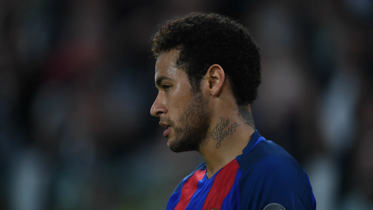 Neymar, con el Barça