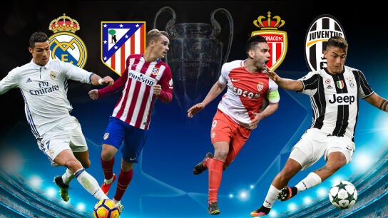 Real Madrid - Atl&eacute;tico y M&oacute;naco - Juventus, las semifinales de Champions