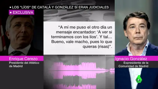 Conversación de Enrique Cerezo e Ignacio González Conversación de Enrique Cerezo e Ignacio González