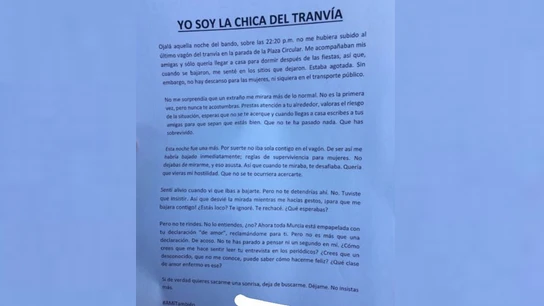Respuesta de la "Chica del tranvía" de Murcia Respuesta de la "Chica del tranvía" de Murcia