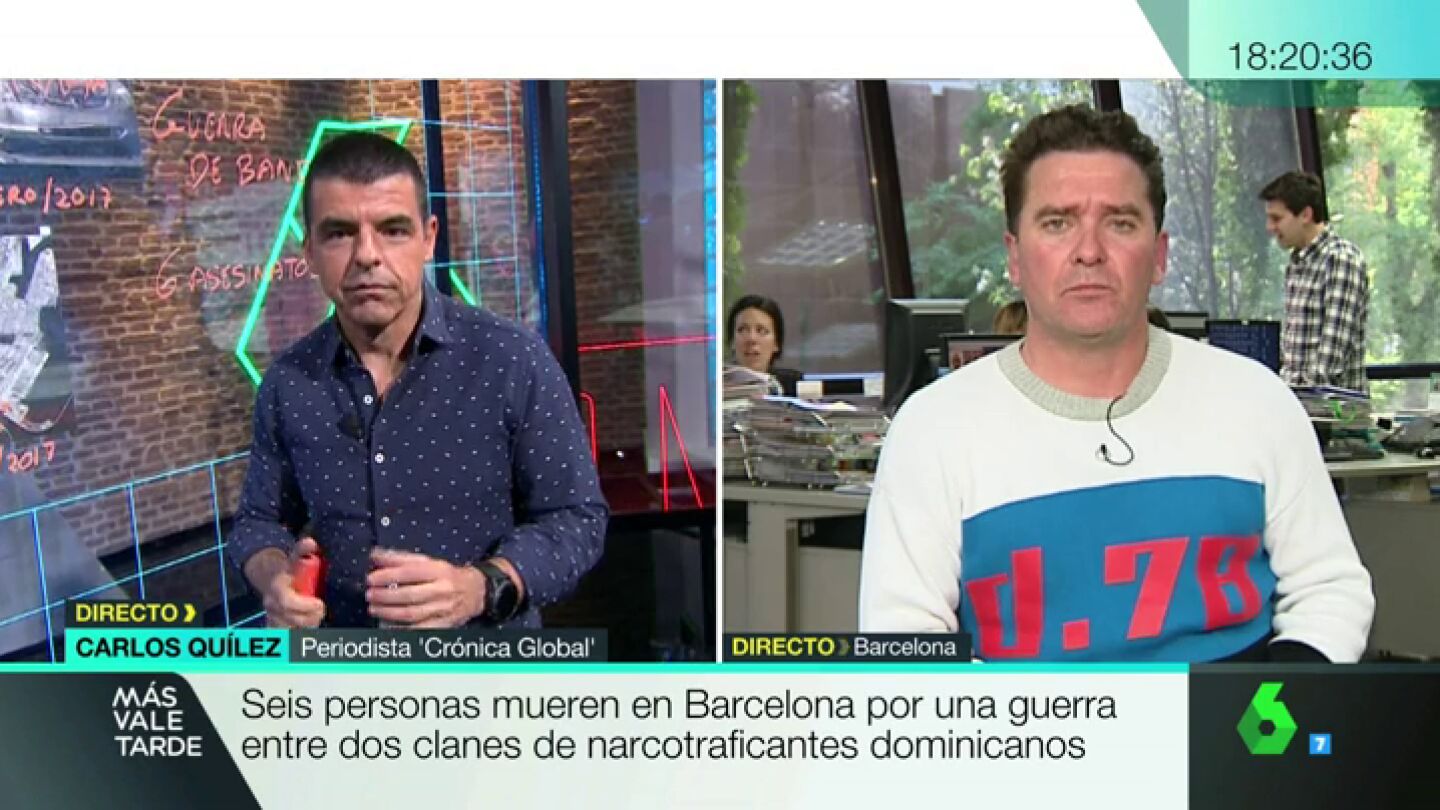 Frame 1.208941 de: Carlos Qu&iacute;lez, sobre la guerra entre clanes de narcos en Barcelona: "Todo tiene pinta de que va a ir a m&aacute;s"