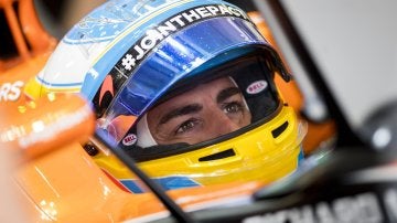 Fernando Alonso durante los entrenamientos libres