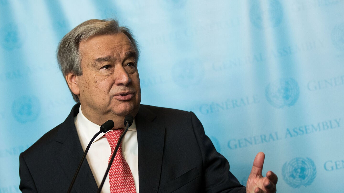 Antonio Guterres, secretario general de la ONU
