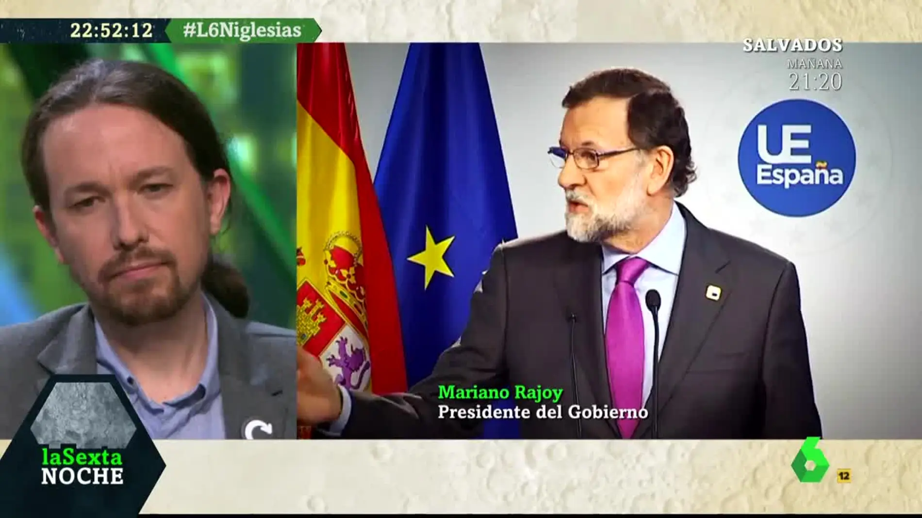 Pablo Iglesias responde a Mariano Rajoy