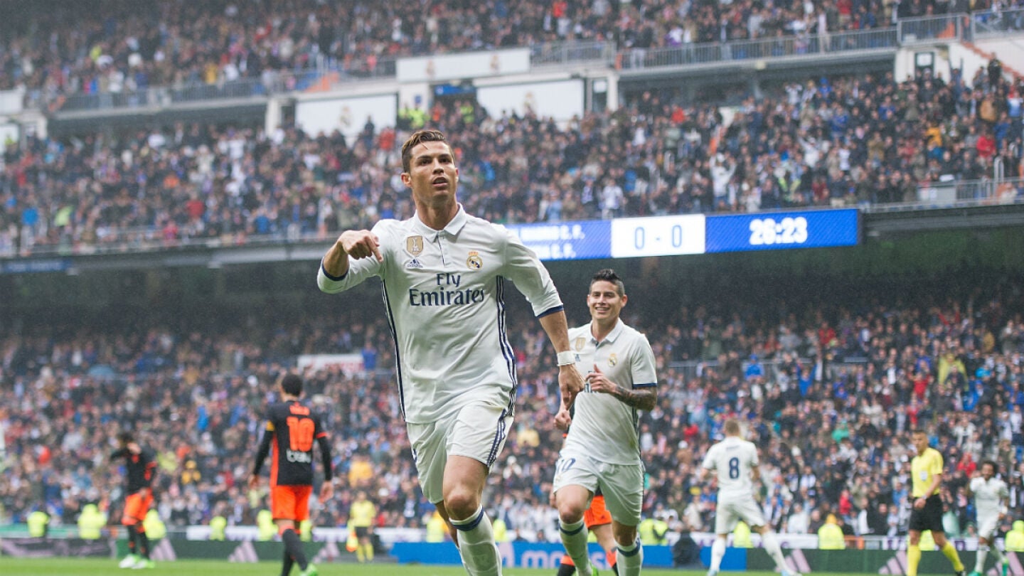 Cristiano celebra un gol