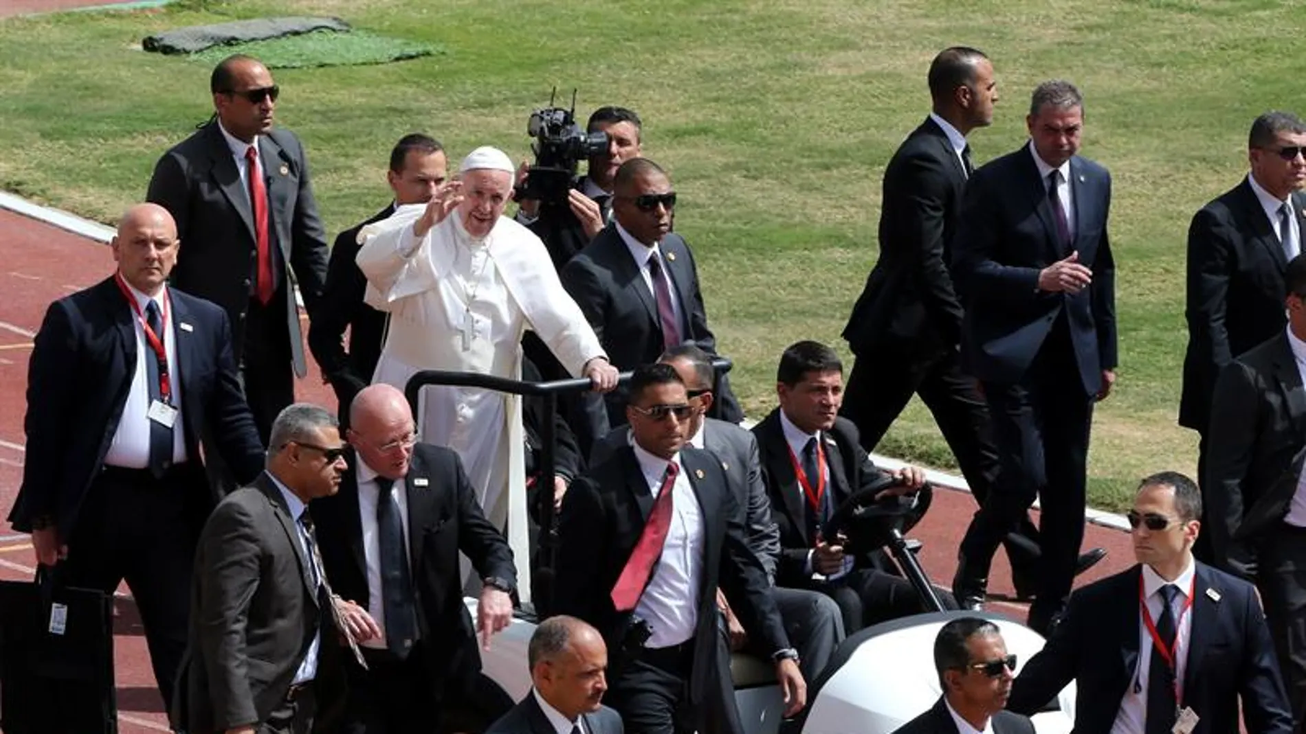 El papa Francisco, durante su visita a Egipto