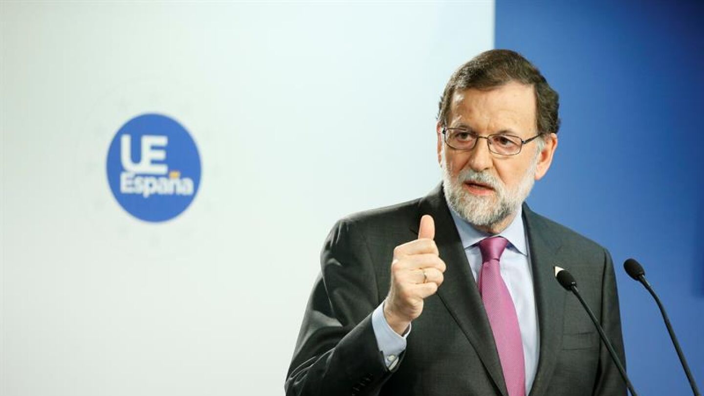 Mariano Rajoy, durante una comparecencia en Bruselas