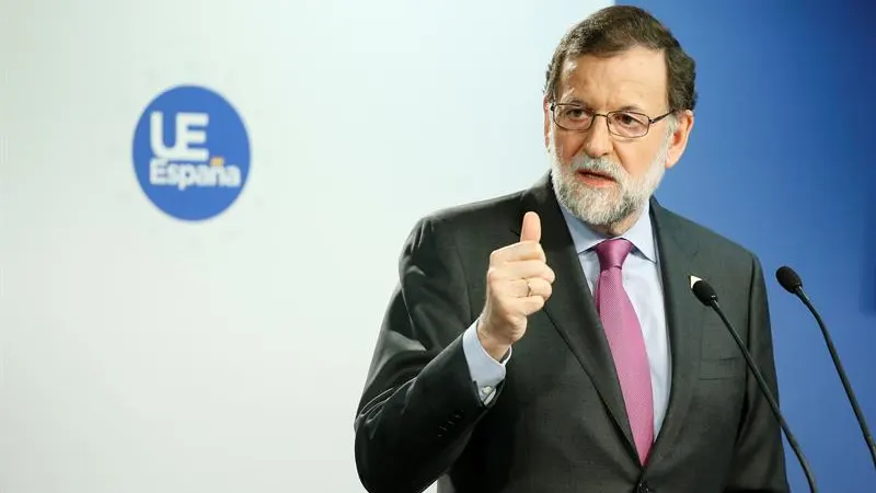 Mariano Rajoy, durante una comparecencia en Bruselas