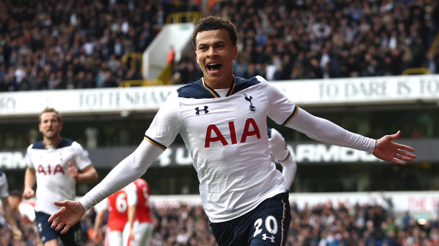 Dele Alli celebra uno de sus goles con el Tottenham Dele Alli celebra uno de sus goles con el Tottenham