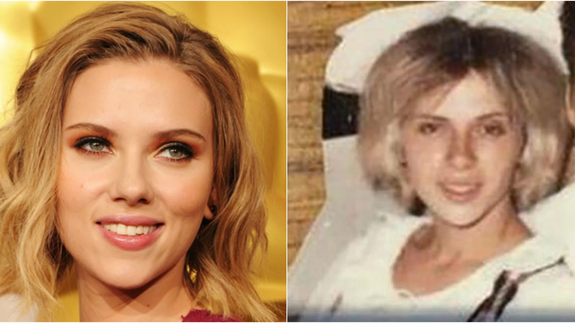 A la izquierda Scarlett Johansson y a la derecha Geraldine