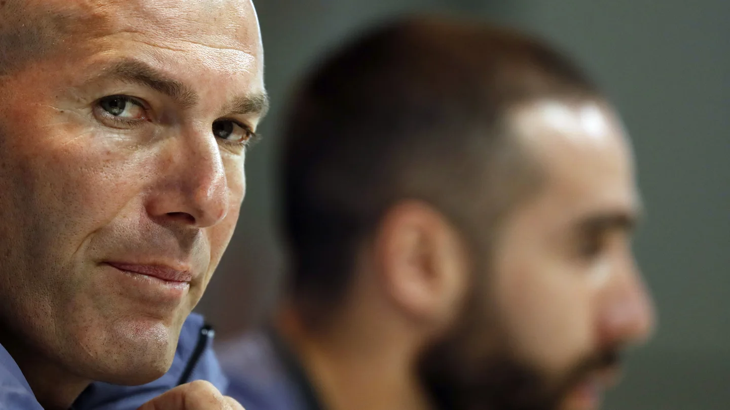 Zidane, en rueda de prensa con Carvajal Zidane, en rueda de prensa con Carvajal