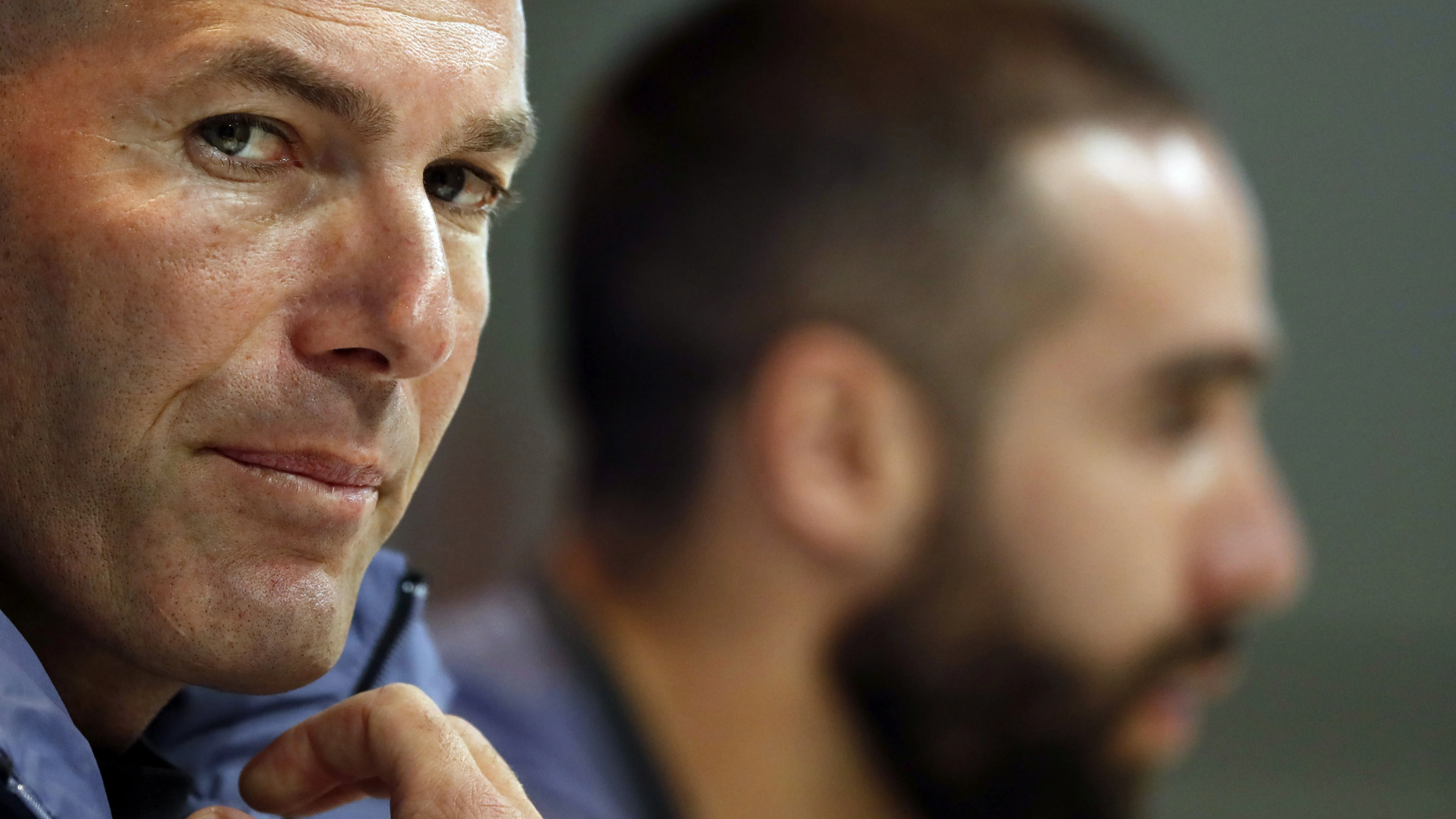 Zidane, en rueda de prensa con Carvajal