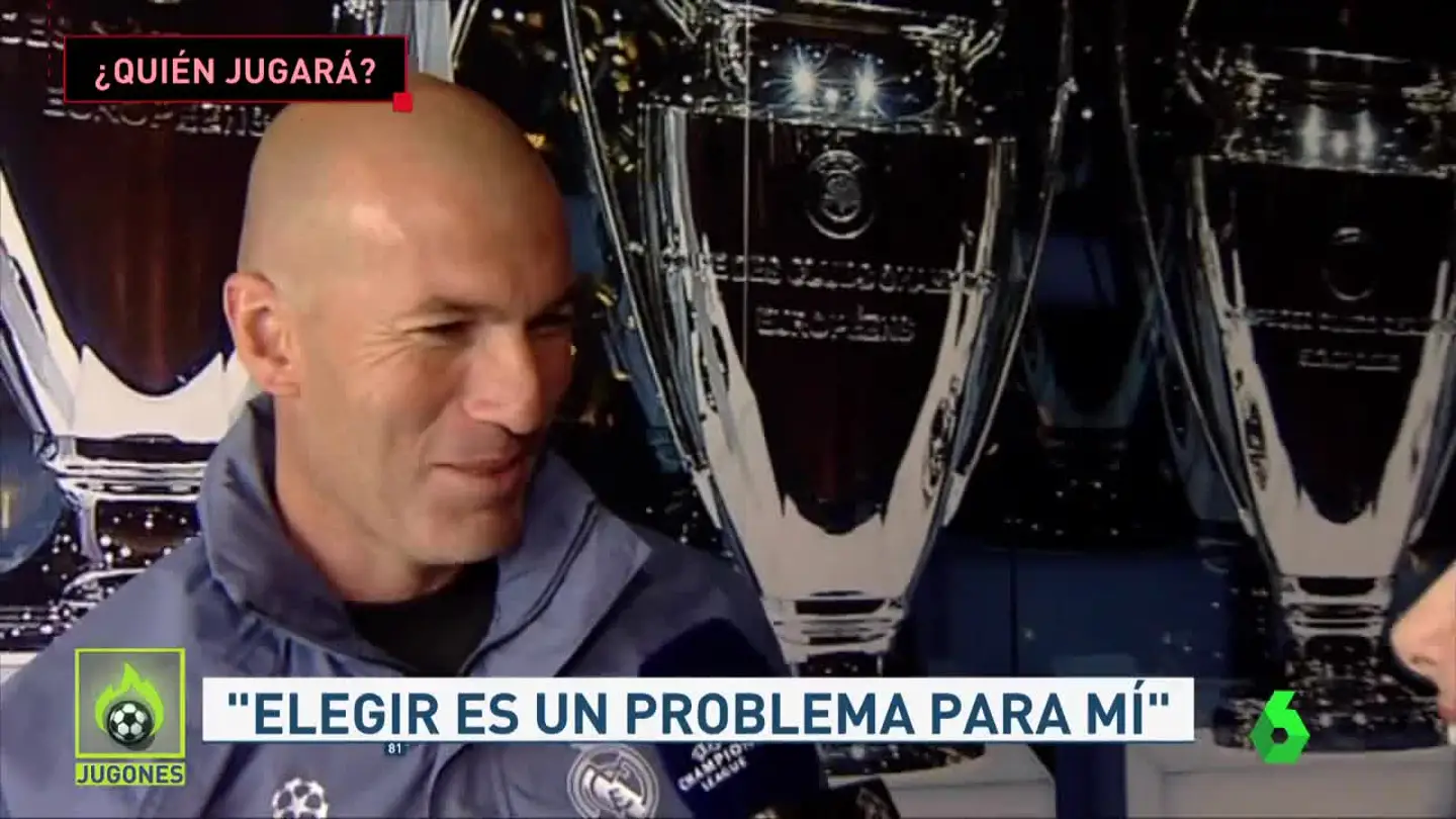 Zidane atiende a Susana Guasch Zidane atiende a Susana Guasch