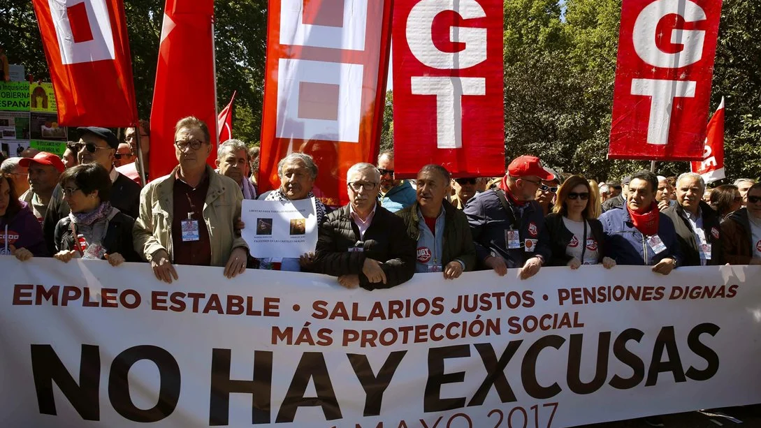 Los líderes de CCOO y UGT, Ignacio Fernandez Toxo y Pepe Álvarez