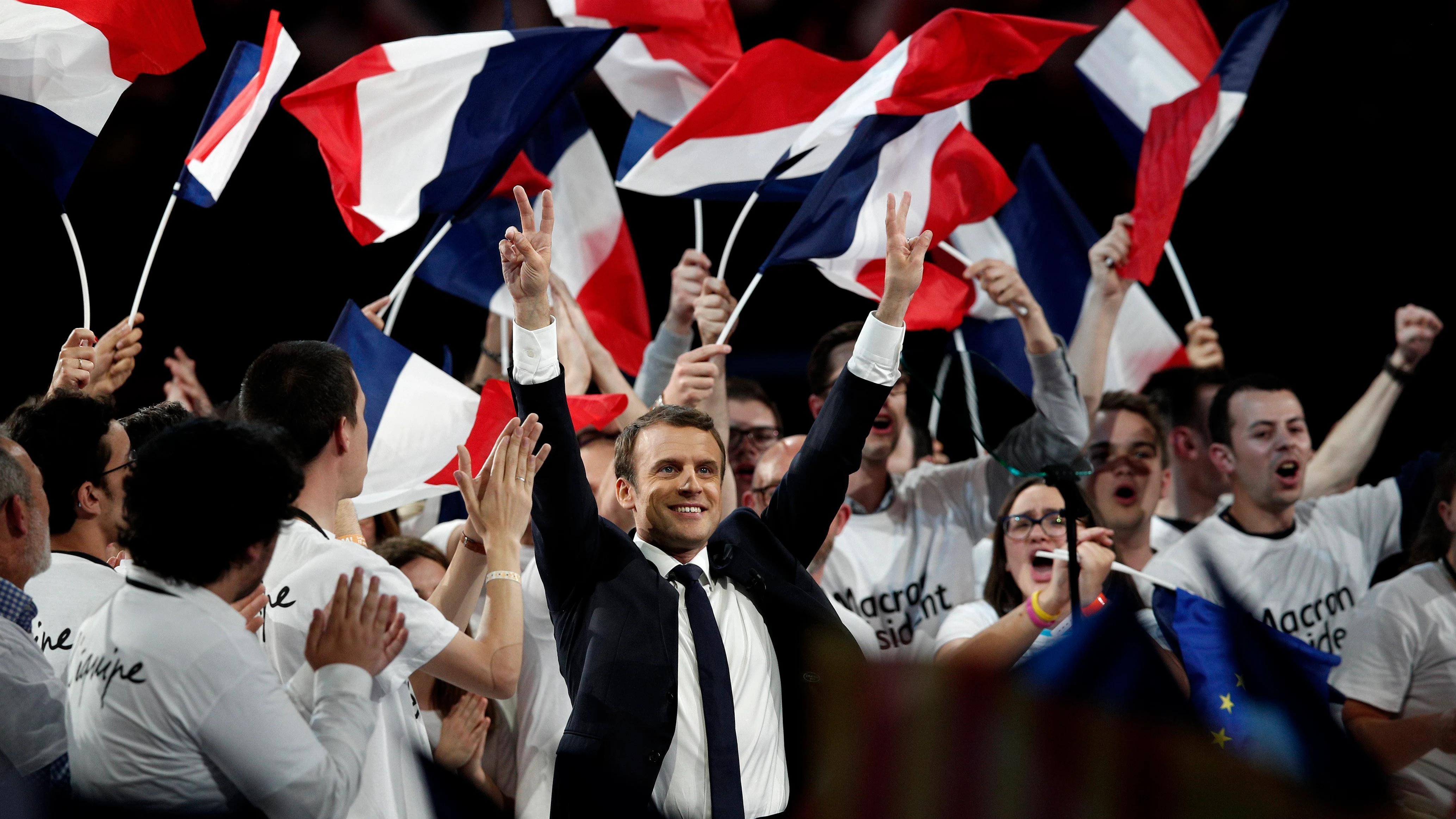 Emmanuel Macron, candidato de En Marche a las elecciones presidenciales