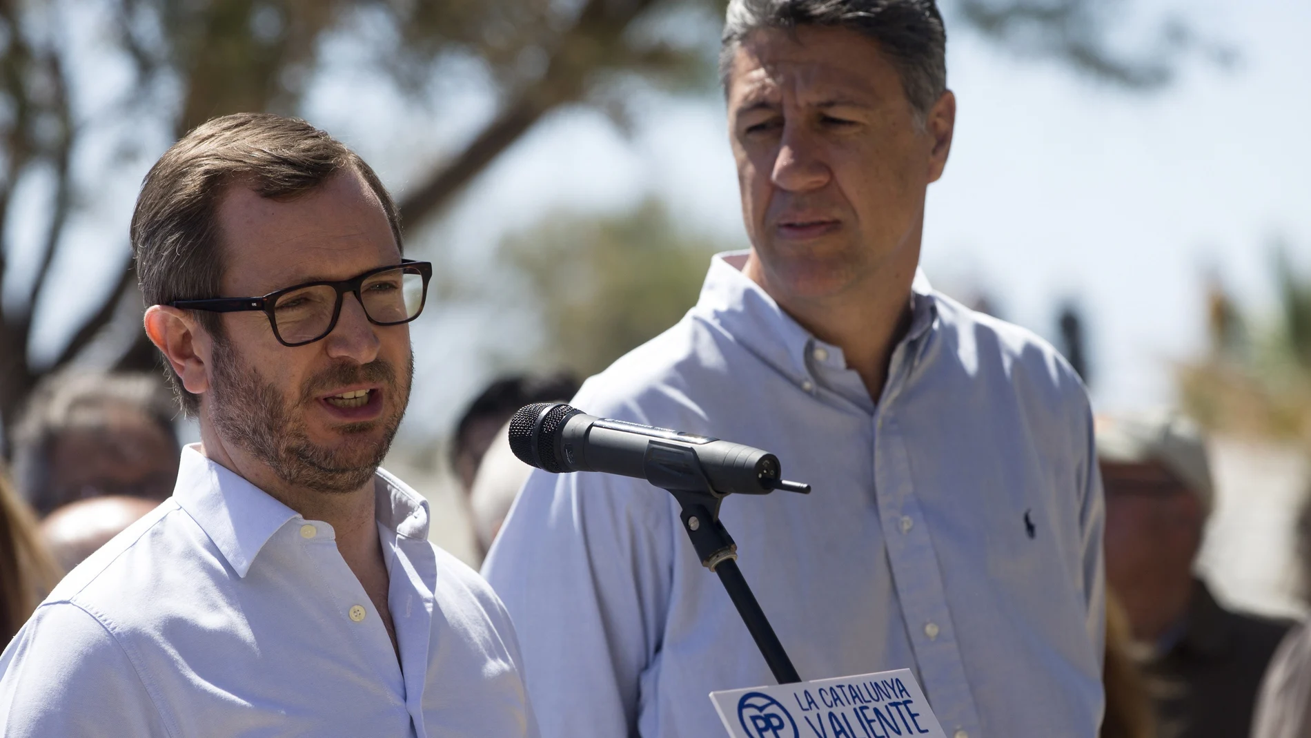 Javier Maroto y Xavier García Albiol dan el pistoletazo de salida oficial de la campaña popular