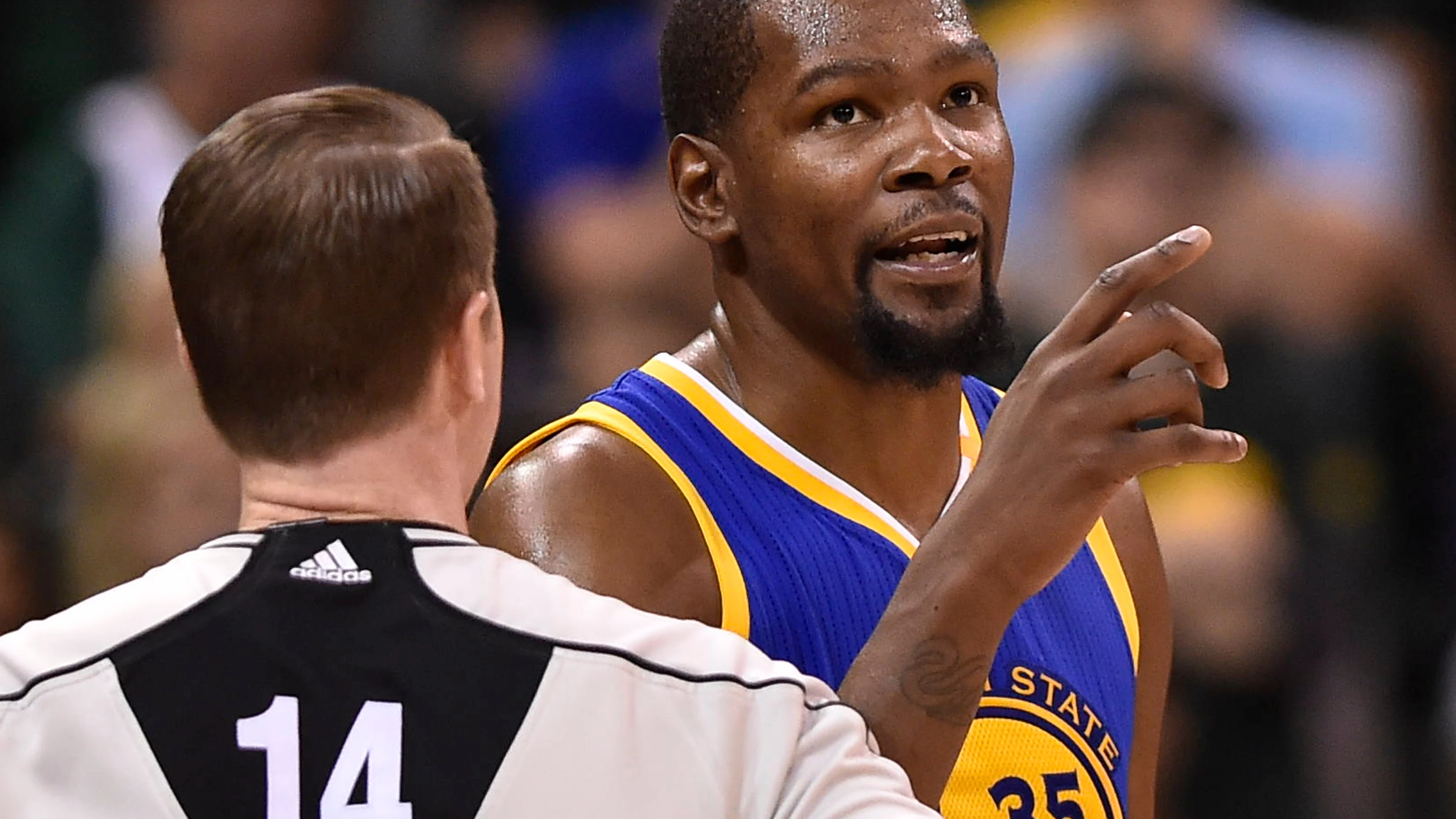 Kevin Durant, en el tercer partido de la serie ante Utah Jazz