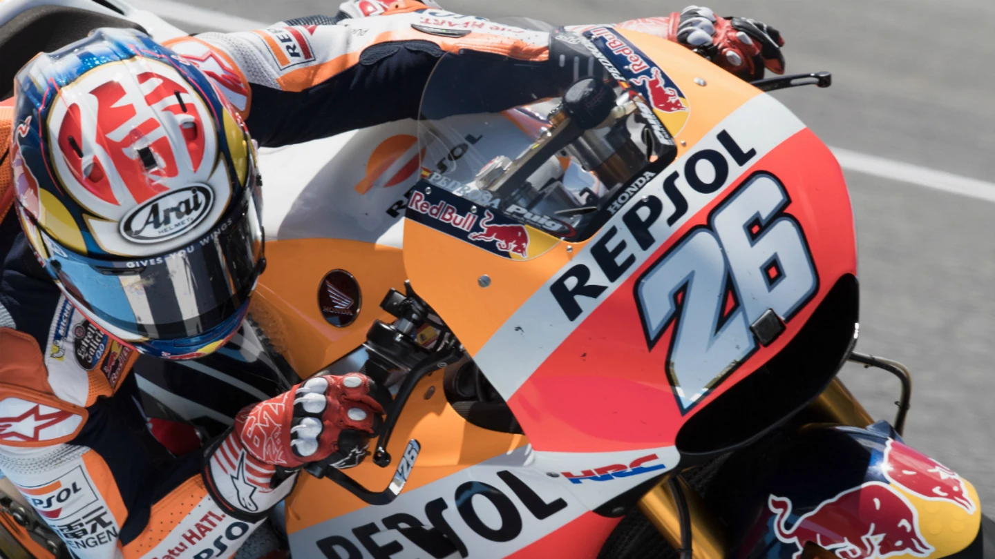 Dani Pedrosa, en su Honda Dani Pedrosa, en su Honda