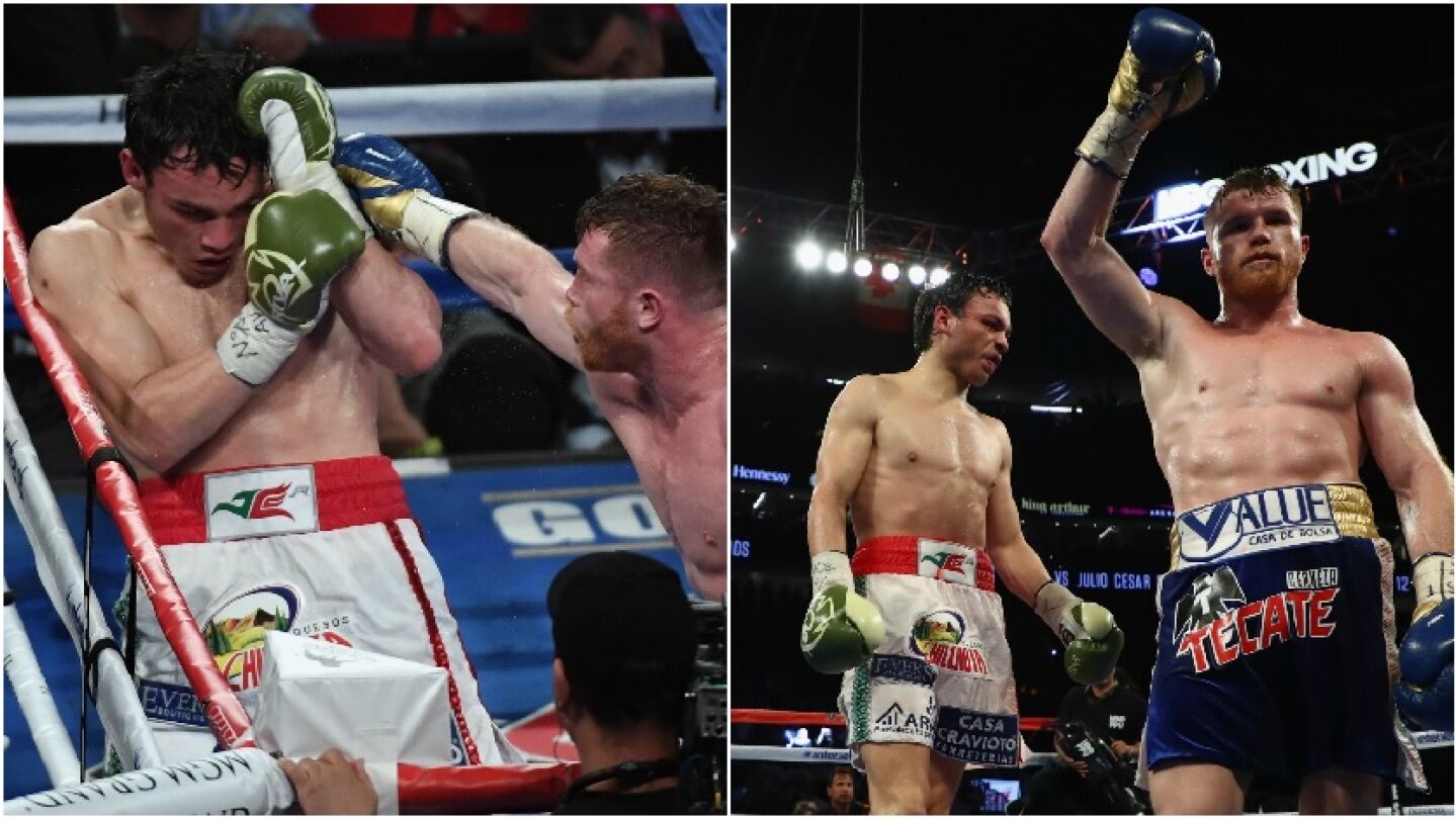 'Canelo' &Aacute;lvarez, en acci&oacute;n ante Julio C&eacute;sar Ch&aacute;vez junior