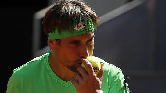 David Ferrer, en su debut en el Mutua Madrid Open David Ferrer, en su debut en el Mutua Madrid Open