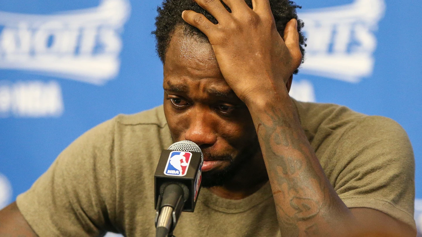 Patrick Beverley, apenado ante los medios de comunicación Patrick Beverley, apenado ante los medios de comunicación