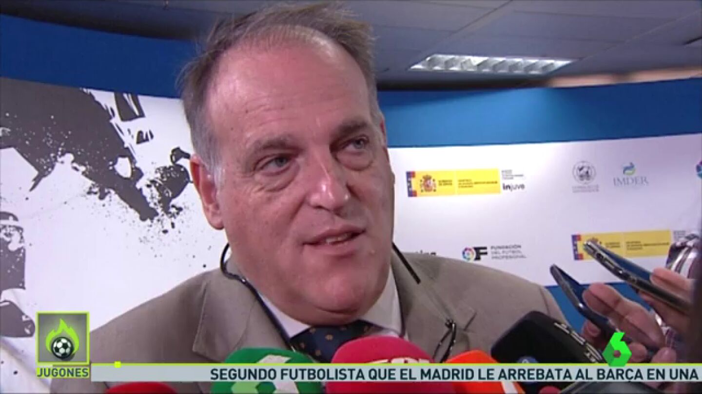 Frame 50.066881 de: Javier Tebas advierte al Bar&ccedil;a.