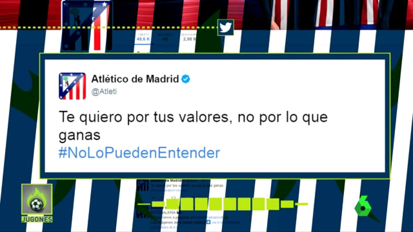 Frame 37.699684 de: Desconcertante mensaje del Atleti antes del derbi