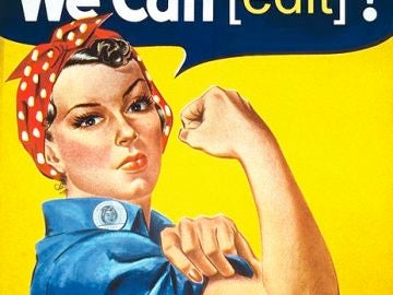 Obra derivada del famoso poster “We can do it” realizada por Tom Morris. Obra derivada del famoso poster “We can do it” realizada por Tom Morris.
