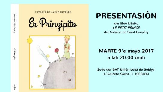 Portada de 'Er Prinzipito andal&uacute;'