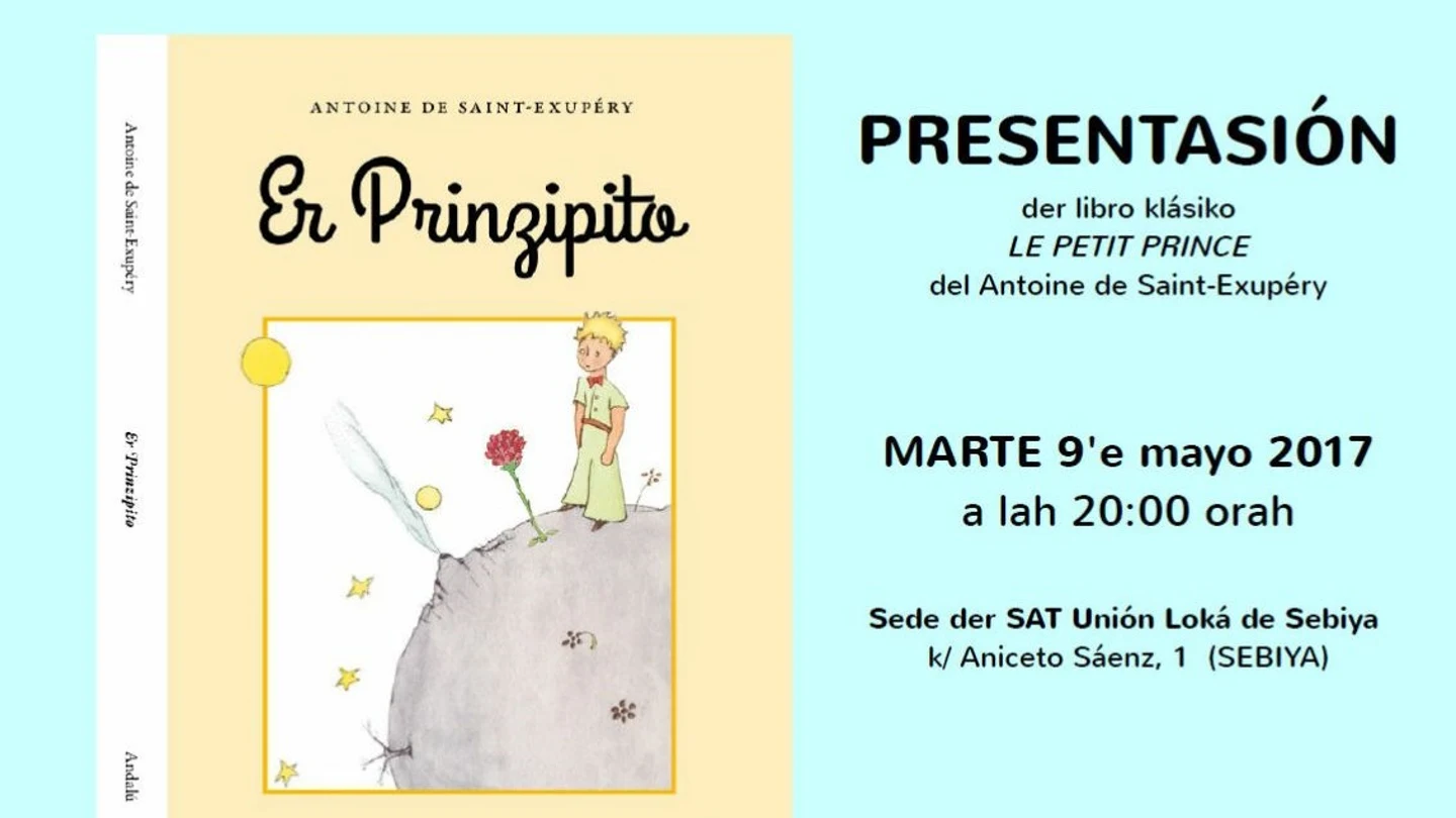 Portada de 'Er Prinzipito andalú' Portada de 'Er Prinzipito andalú'