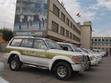 Coche de policía en Bolivia Coche de policía en Bolivia
