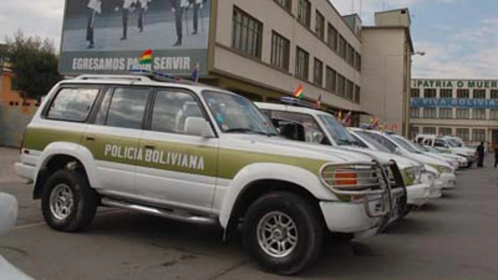 Coche de policía en Bolivia