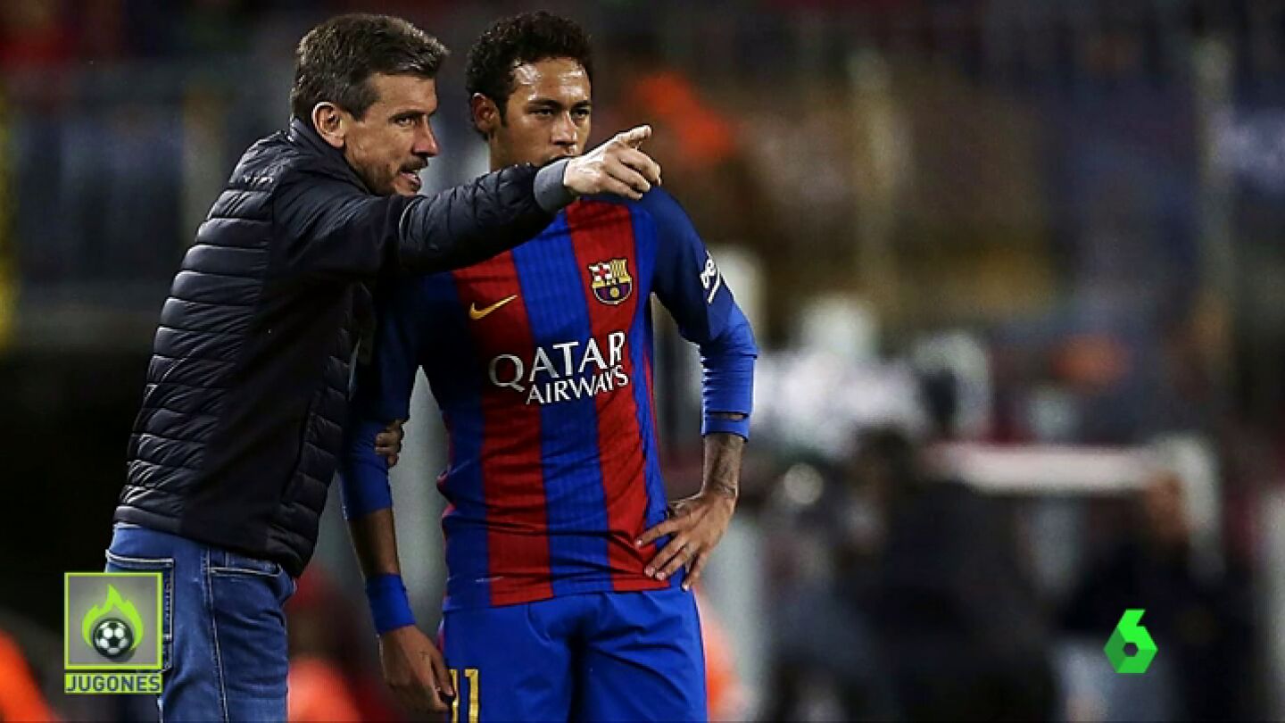 Frame 39.838164 de: Tremenda bronca entre Neymar y Unzu&eacute; en el entrenamiento: "Si sigues as&iacute; acabar&aacute;s como Ronaldinho"