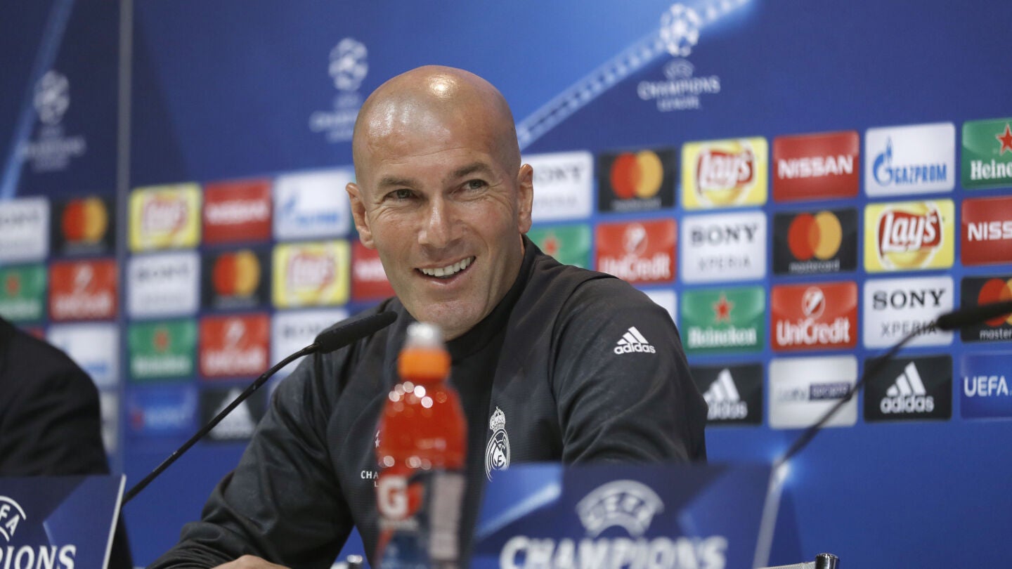 Zinedine Zidane, en rueda de prensa