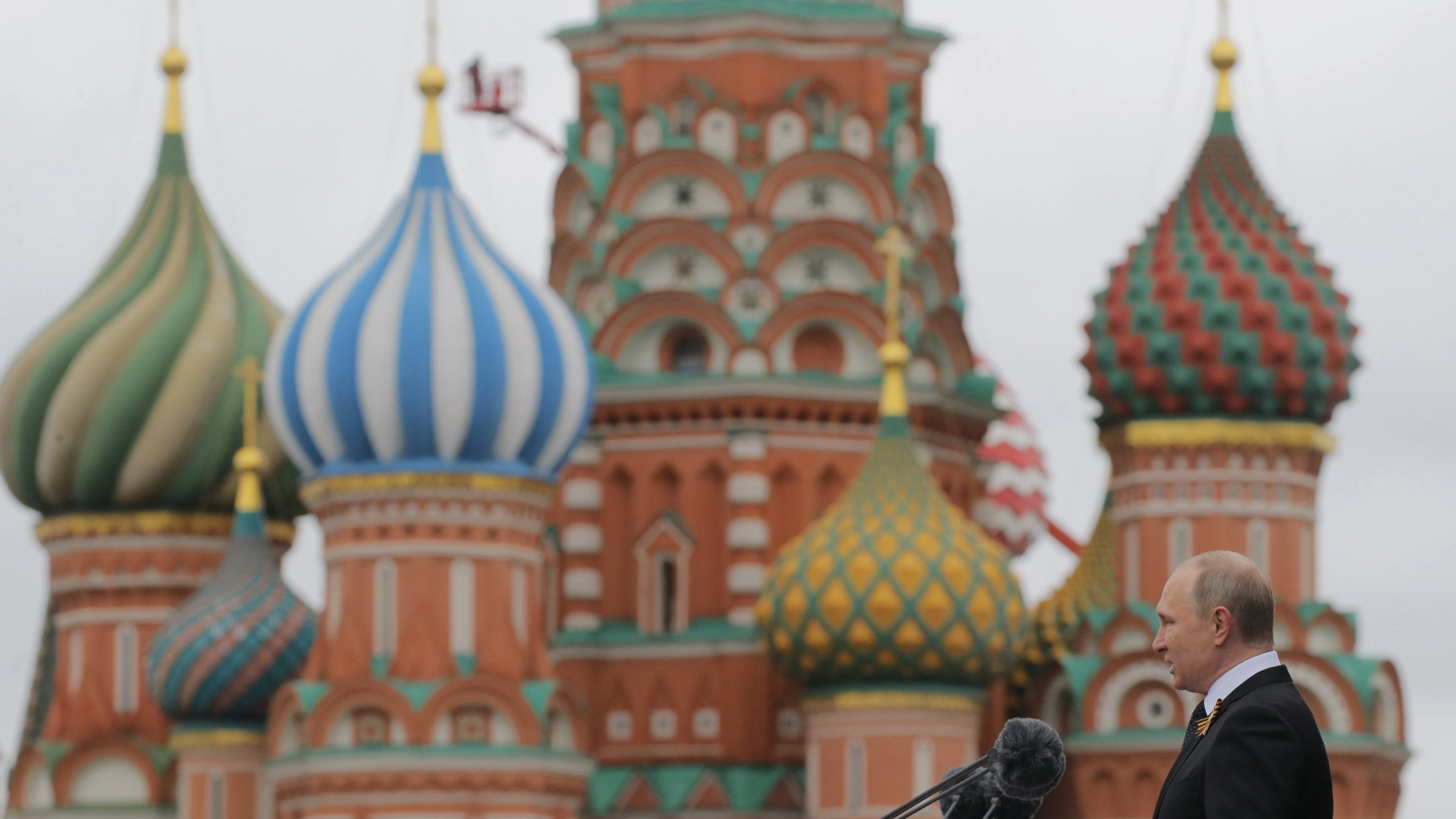 Vladimir Putin, en la celebración del Día de la Victoria en Moscú