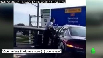 Incidente de un taxista un conductor de Cabify