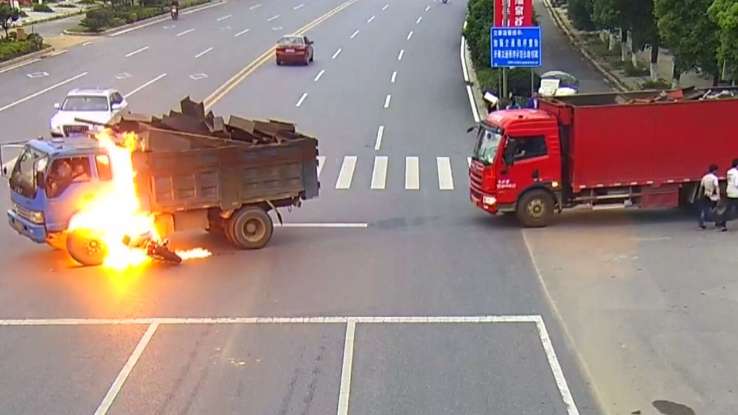 Accidente de tr&aacute;fico en China