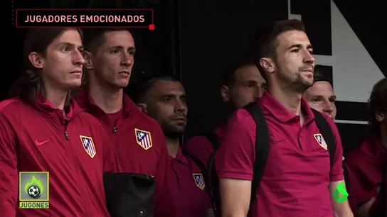 Frame 22.535757 de: Gabi, emocionado con el recibimiento de la afición del Atlético en el hotel Frame 22.535757 de: Gabi, emocionado con el recibimiento de la afición del Atlético en el hotel
