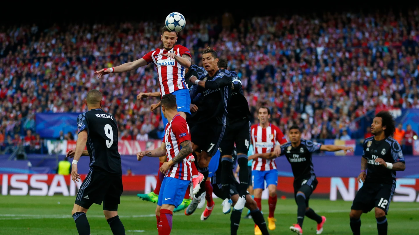 Saúl, apunto de marcar gol con el Atlético de Madrid Saúl, apunto de marcar gol con el Atlético de Madrid