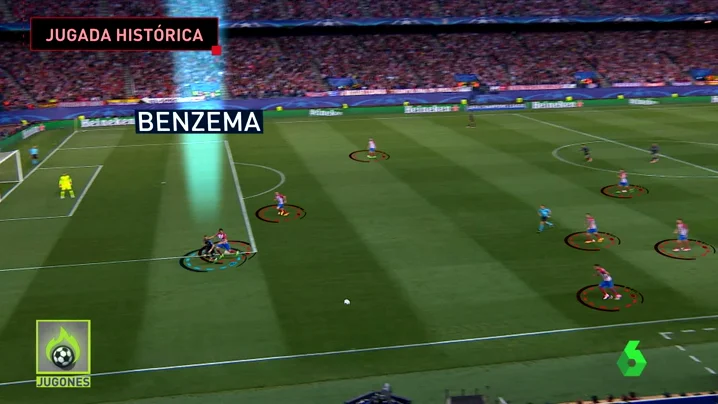 Frame 38.808571 de: Analizamos la antológica jugada de Benzema que acabó con el gol del Madrid