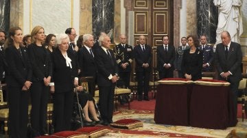 La última aparición pública de la Infanta Cristina en el funeral de la infanta Alicia de Borbón-Parma