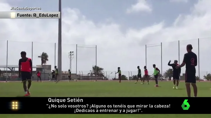 Frame 27.563809 de: Bronca entre Boateng y Quique Setién en pleno entrenamiento: "¡Alguno teníais que miraros la cabeza!"