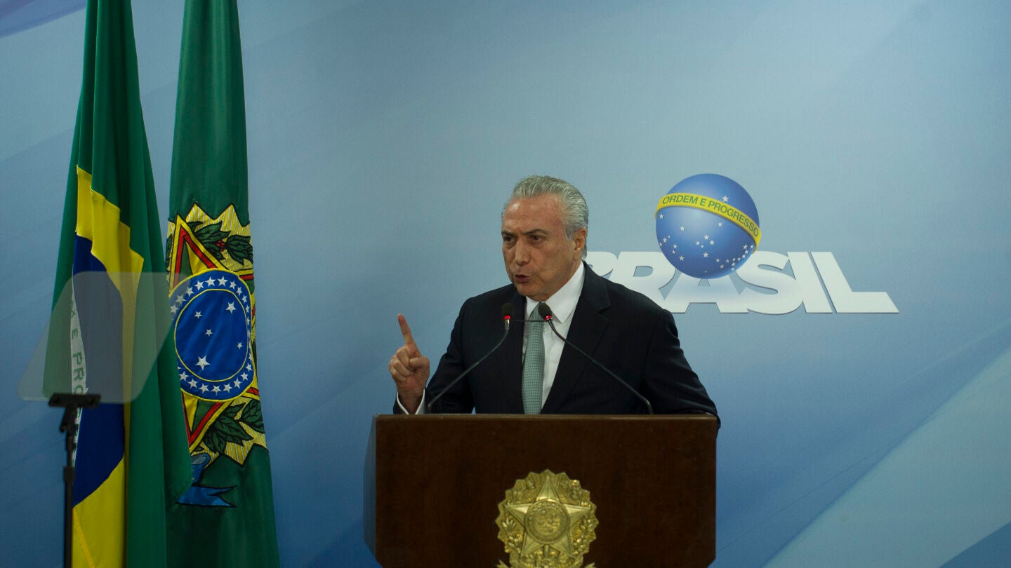 El presidente de Brasil, Michel Temer