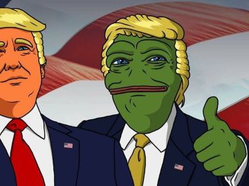 Donald Trump y Pepe, la Rana Donald Trump y Pepe, la Rana
