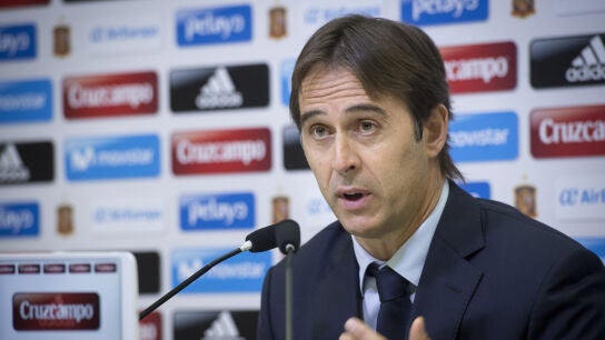 Julen Lopetegui, en rueda de prensa