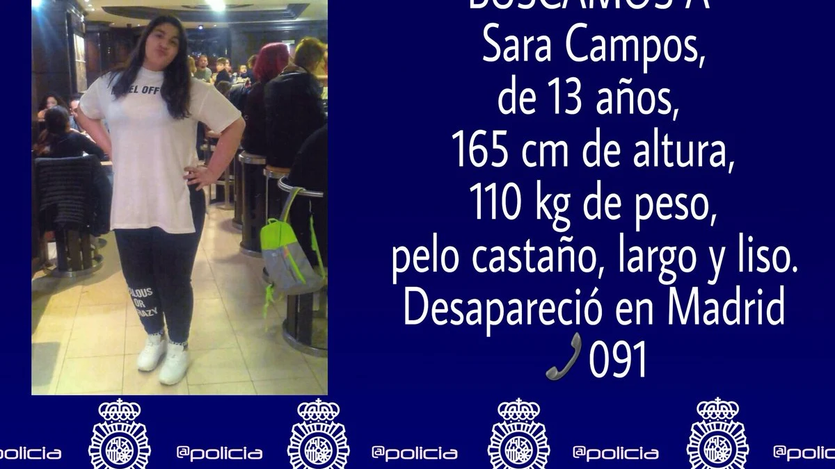 Desaparecida una joven de 13 años en Madrid